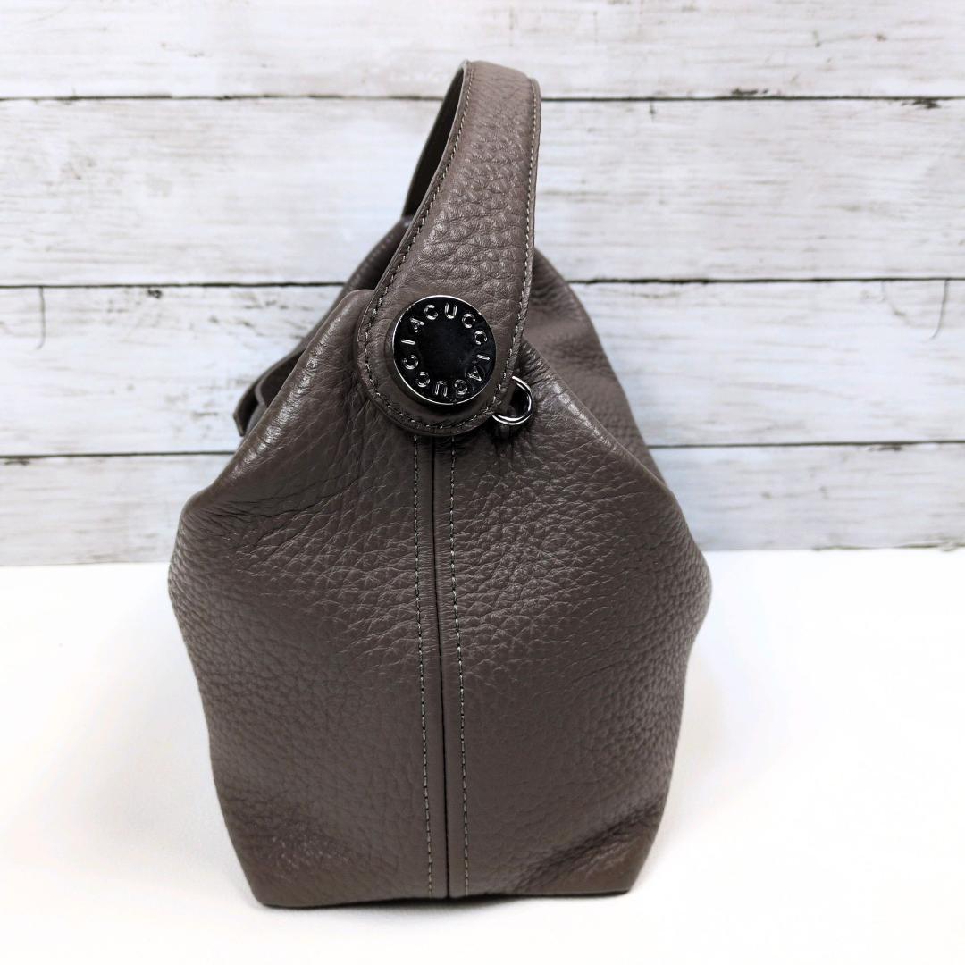 イアクッチ アンコラ ショルダーバッグ ハンドバッグ 2way シボ