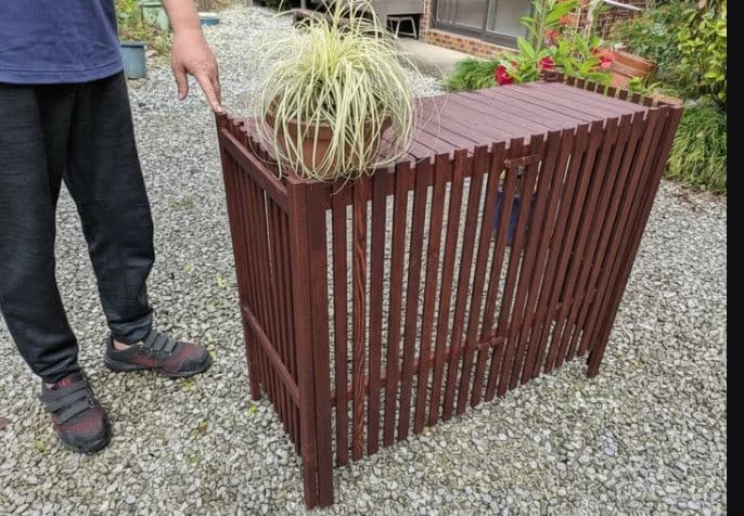 折りたたみ式木製 室外機カバー 3色 値上げ予定 - メルカリ