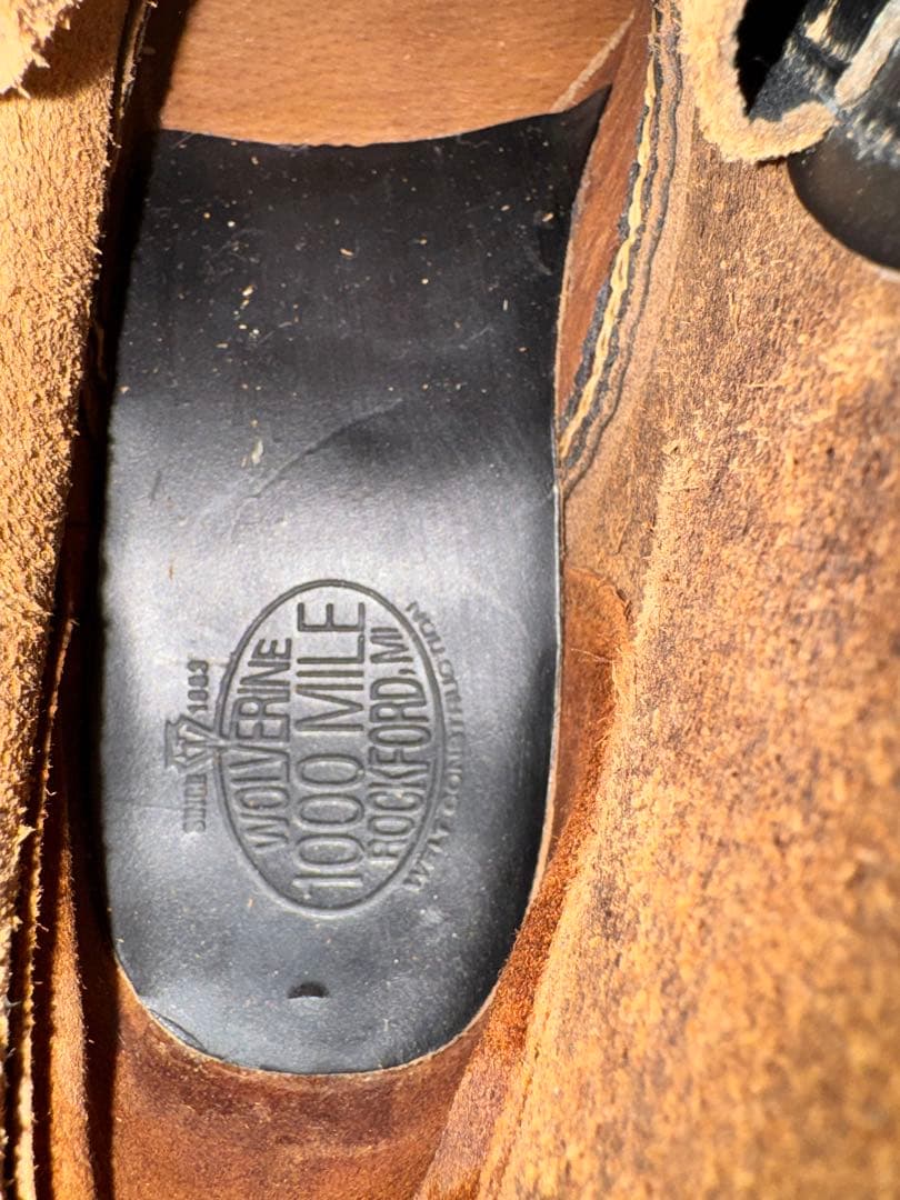 【ほぼ新品 8½D】WOLVERINE 1000MILEBOOTS 26.5cm