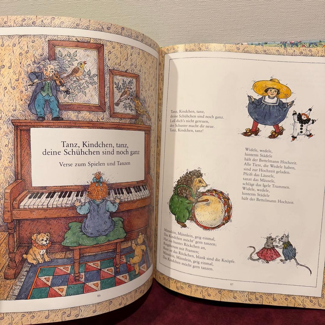 223B④2002年ドイツ語楽譜絵本 洋書古書 ジャンクジャーナル イラスト