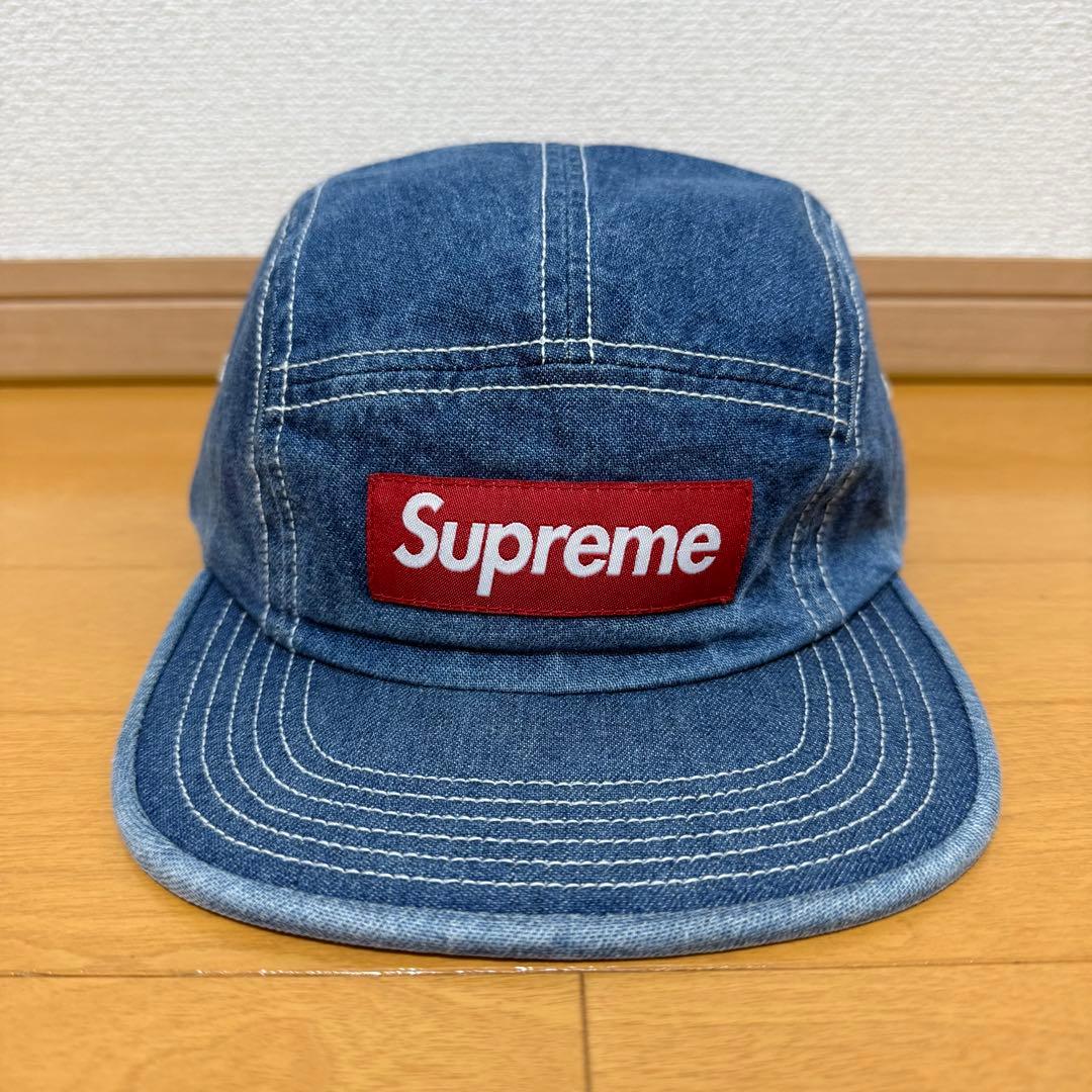Supreme Contrast Stitch Camp Cap 青 18ss - メルカリ