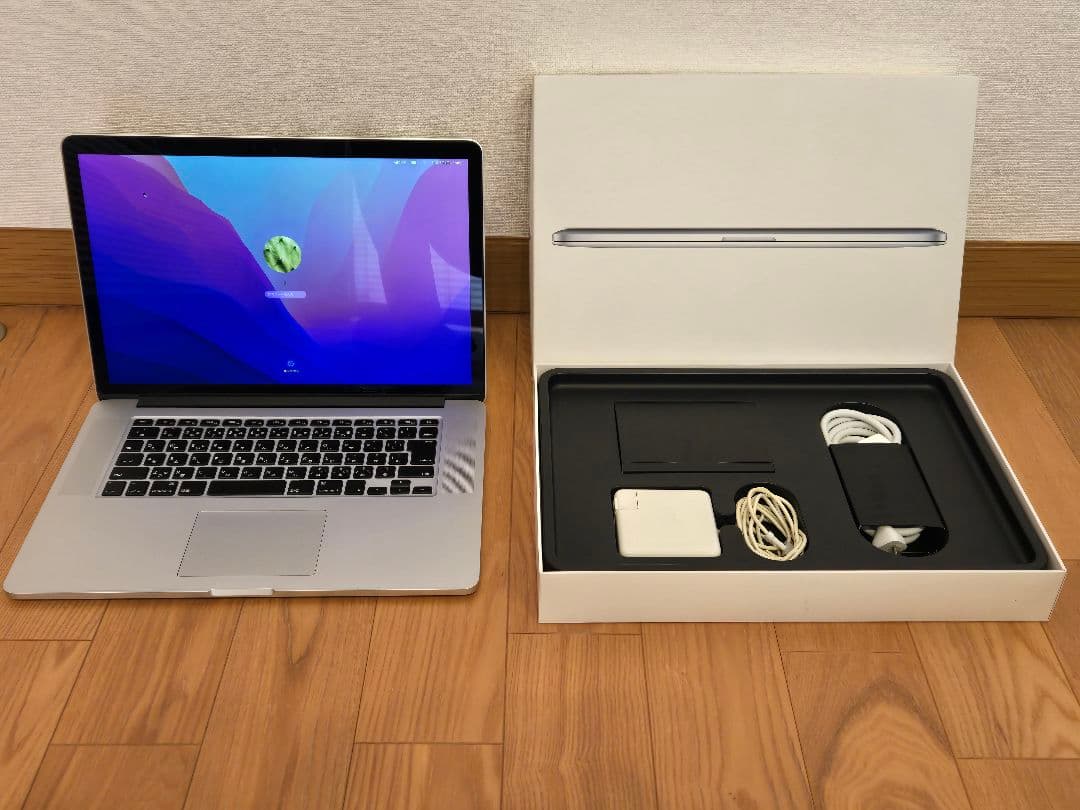MacBook Pro 2015 15インチ 元箱、充電器付【値下げ】 楽天市場】mac book air 2015 充電器の通販
