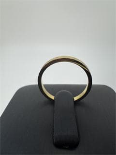 《日本製18金》K18ゴールド ブラック 花模様 リング1.08g 9号即日発送