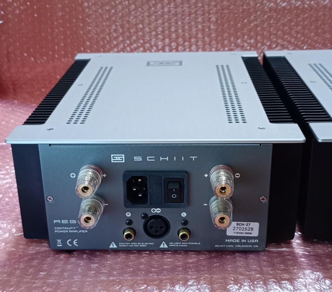 ☆【美品】SCHIIT AUDIO AEGIR ステレオパワーアンプ 2台ペア - メルカリ