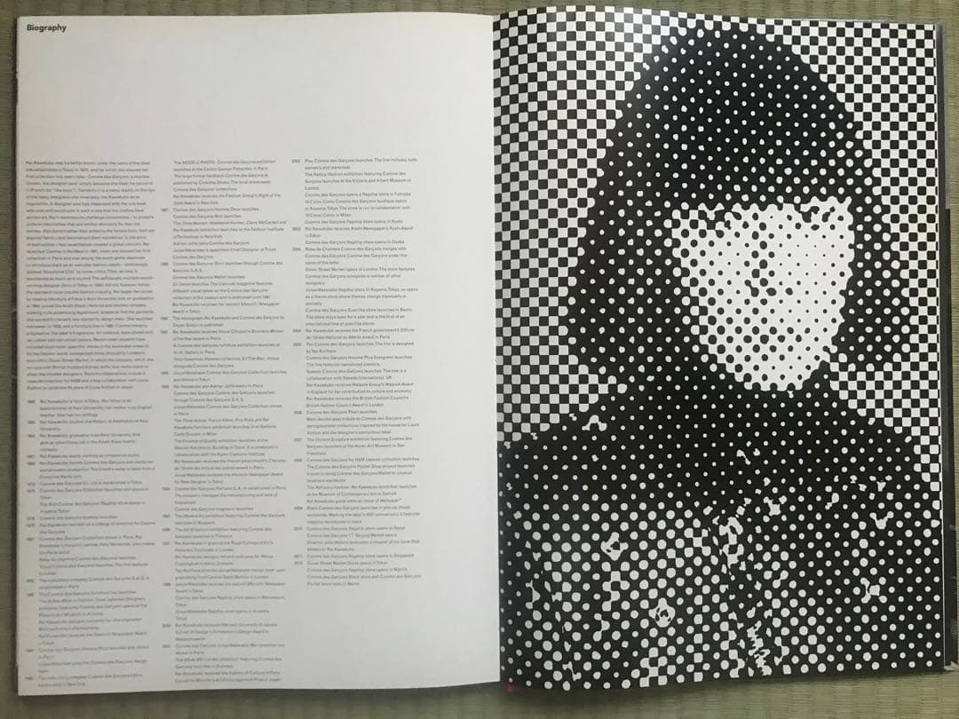 コムデギャルソン写真集『Rei Kawakubo』'13年刊大型本ハードカバー