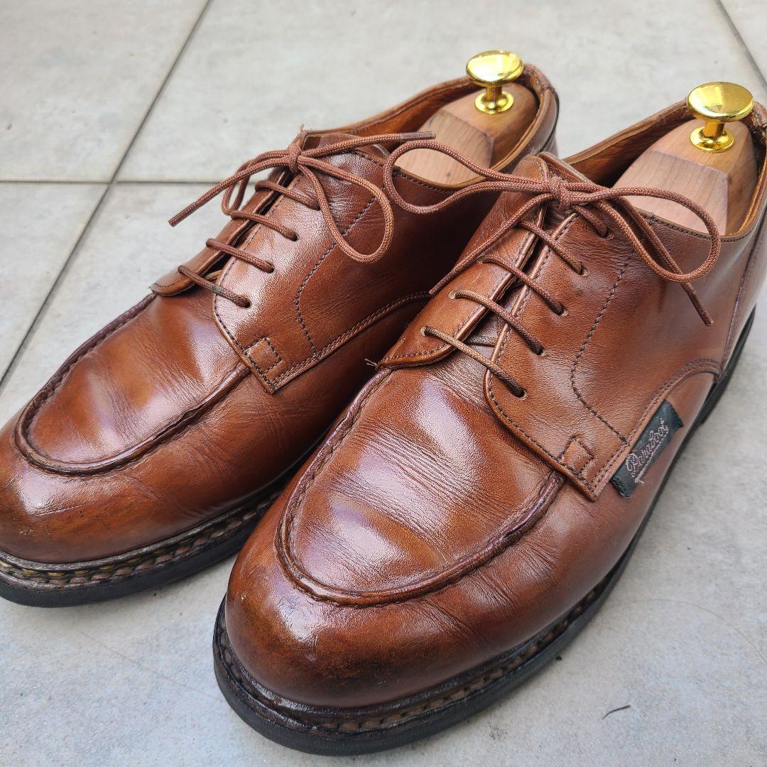 Paraboot ブラウン ドレスシューズ - メルカリ