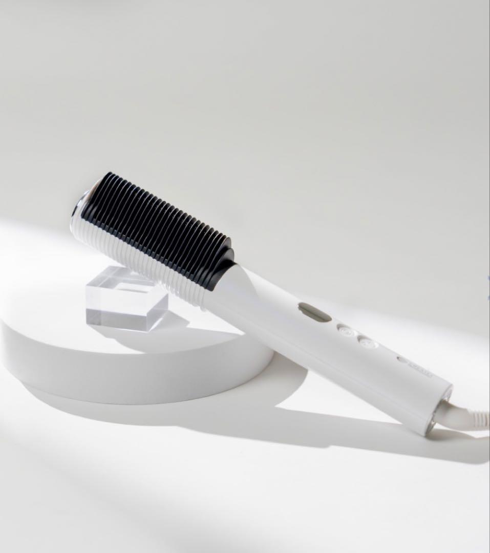 ELEMEIA COMB STRAIGHTENER ホワイト Amazon.com : Professional Anion Hair Straightener Comb, Beard