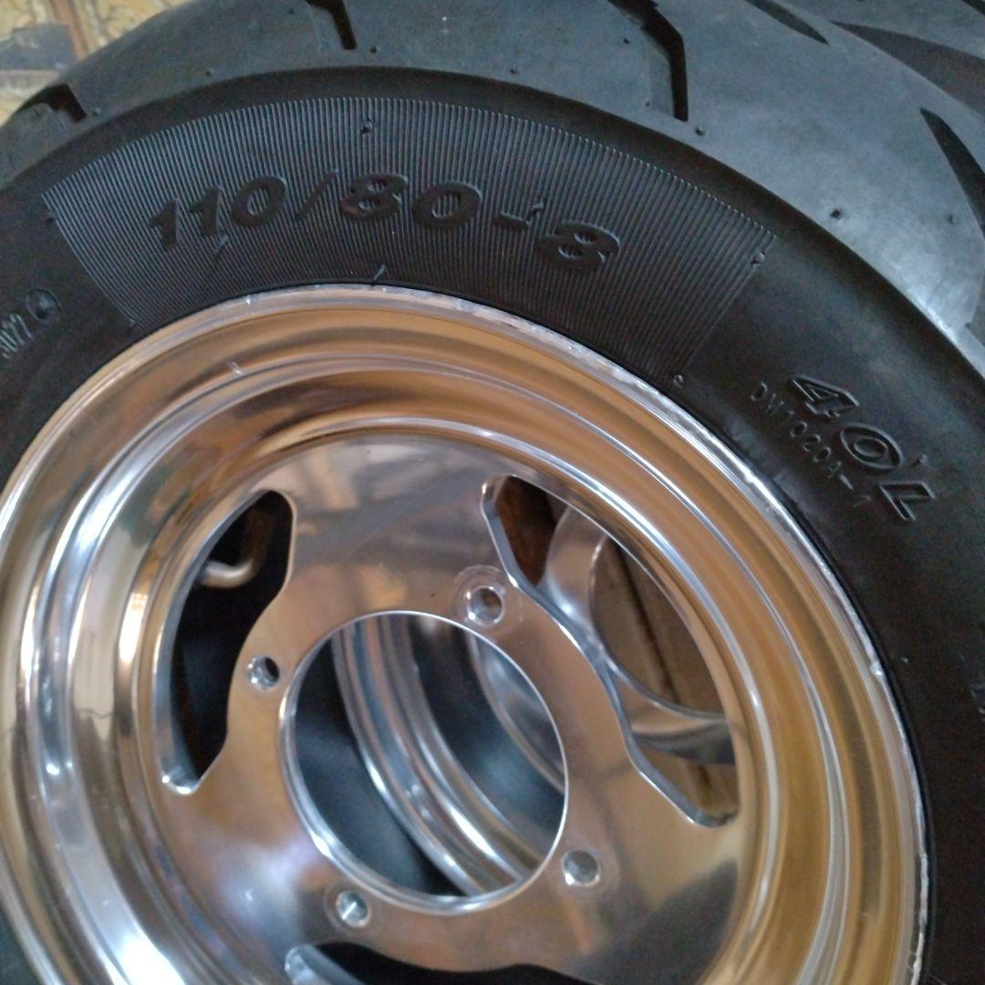 モンキーAB27・8インチ，アルミキャストホイール、（デイトナ）タイヤ