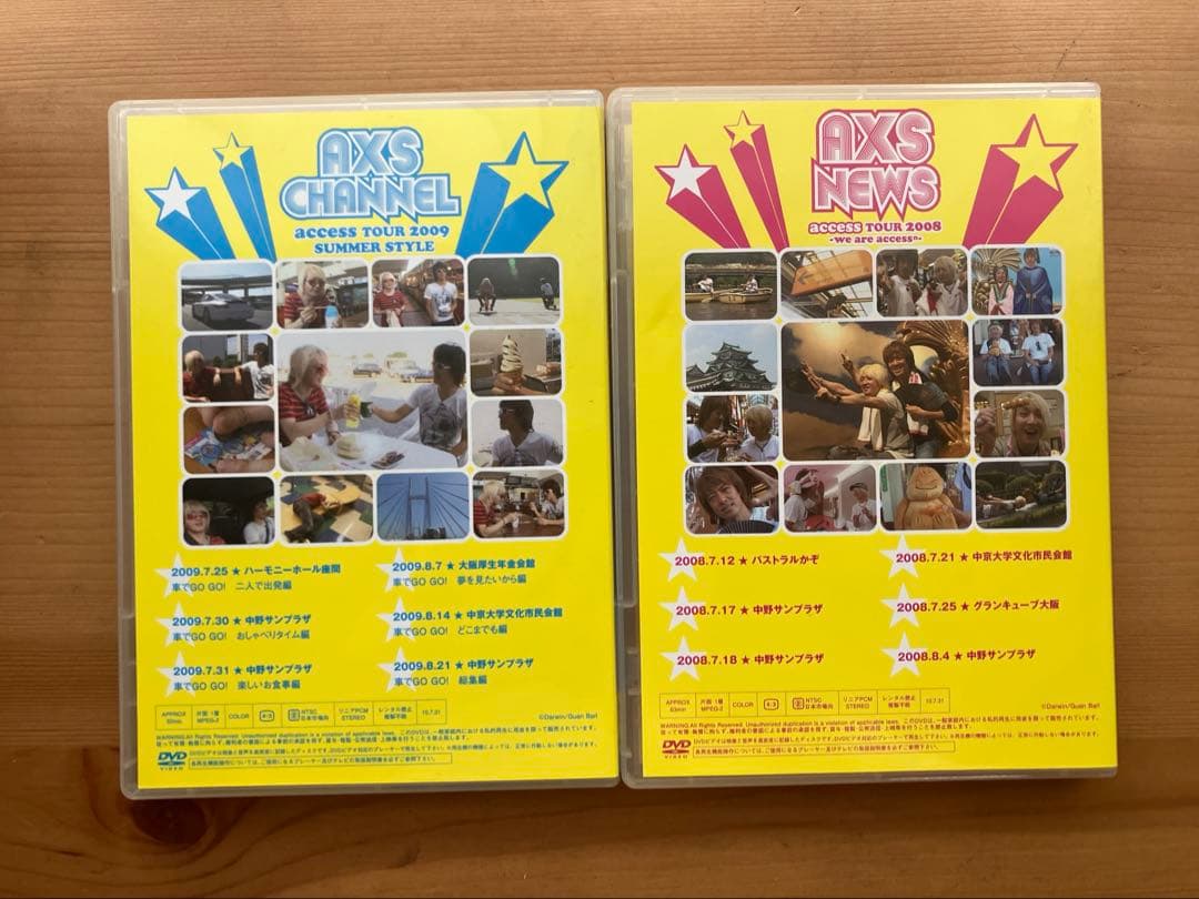 ミュージック access DVD AXS CHANNEL AXS NEWS DVD