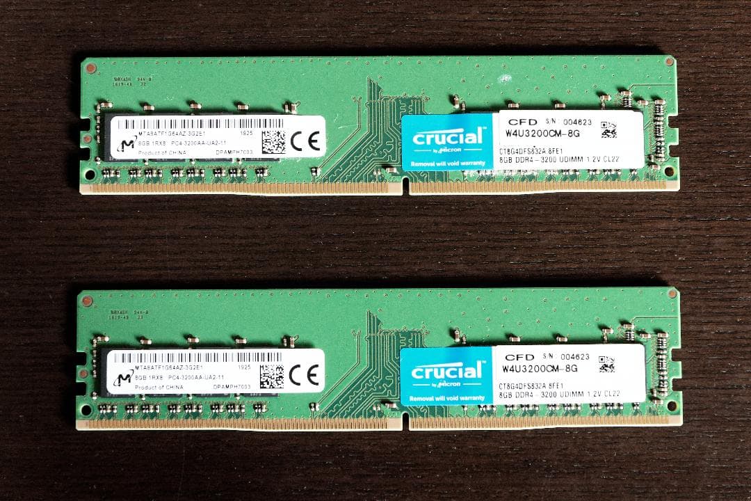 PCメモリー Crucial DDR4-3200 16GB(8GB×2) Crucial 16GB (2 x 8GB) 288-Pin PC RAM DDR4 3200 (PC4 25600