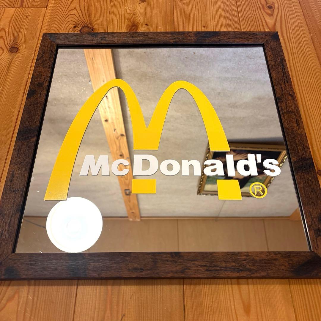 マクドナルド　ロゴ　パブミラー　看板　サイン　McDonald’s 鏡 マクドナルド ロゴ パブミラー 看板 サイン McDonald's 鏡