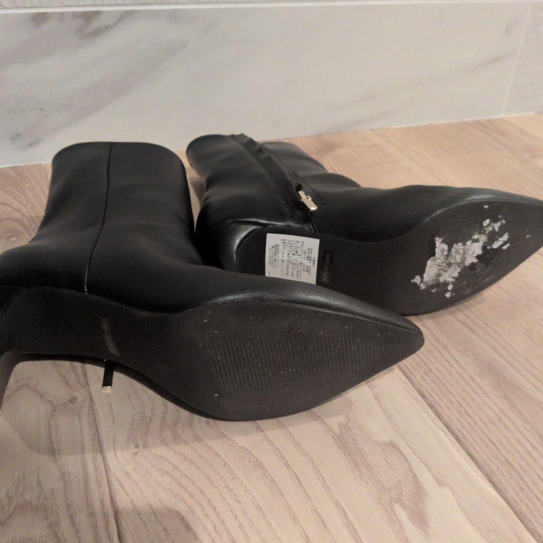 アルページュストーリー　ハイヒールショートブーツ　美品　黒　22.5S