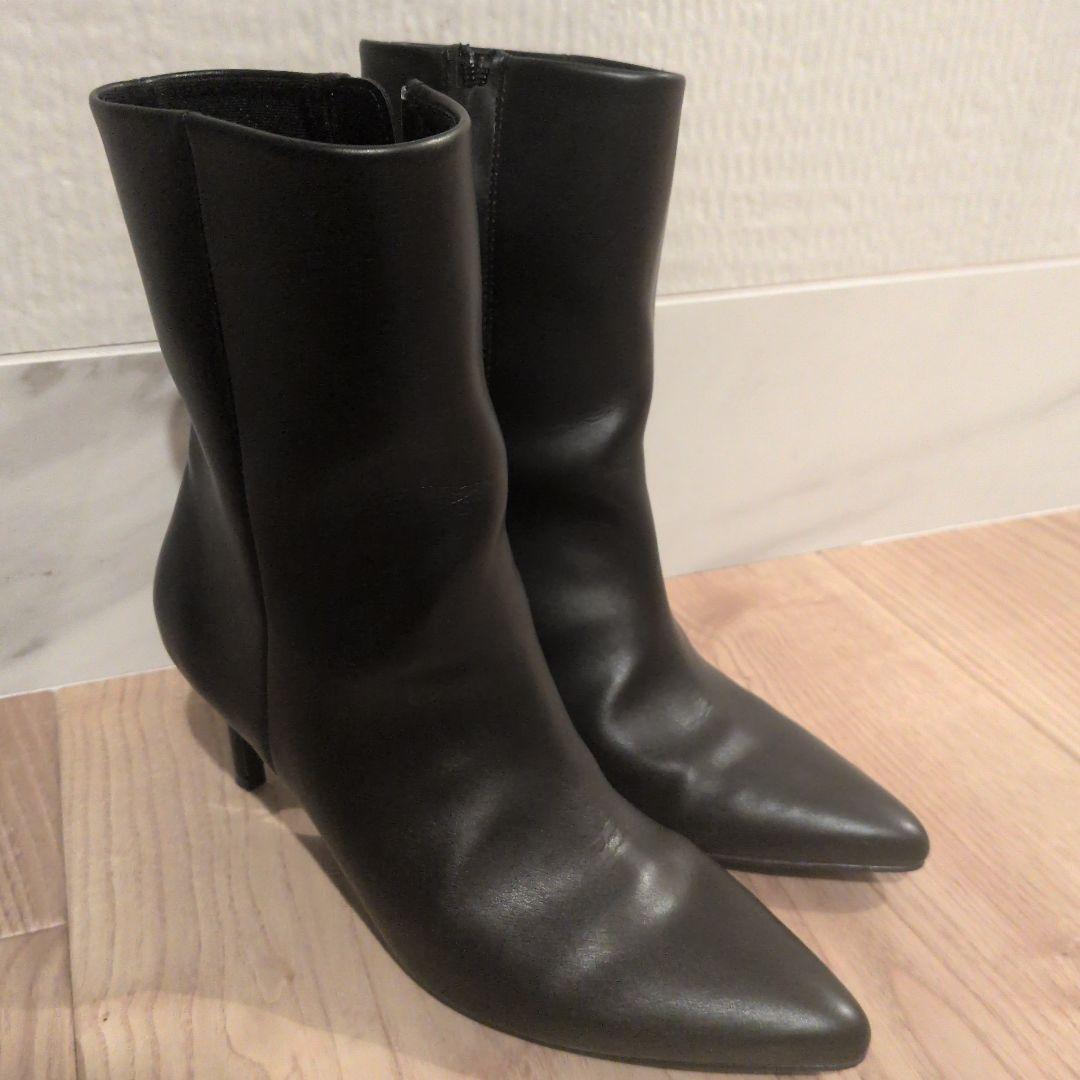 アルページュストーリー　ハイヒールショートブーツ　美品　黒　22.5S