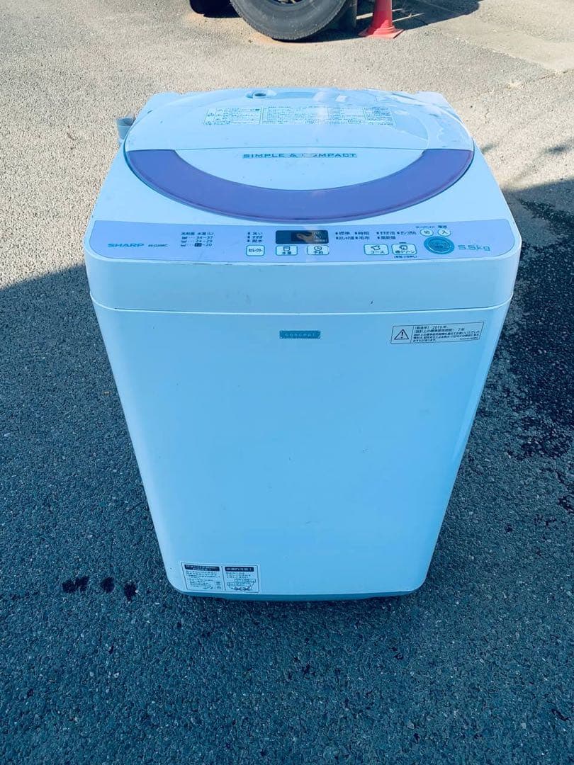 送料設置無料　SHARP 電気洗濯機　ES-G55RC-P 楽天市場】シャープ ES-G55RC-P シャープ 5.5kg 全自動洗濯機 ピンク系