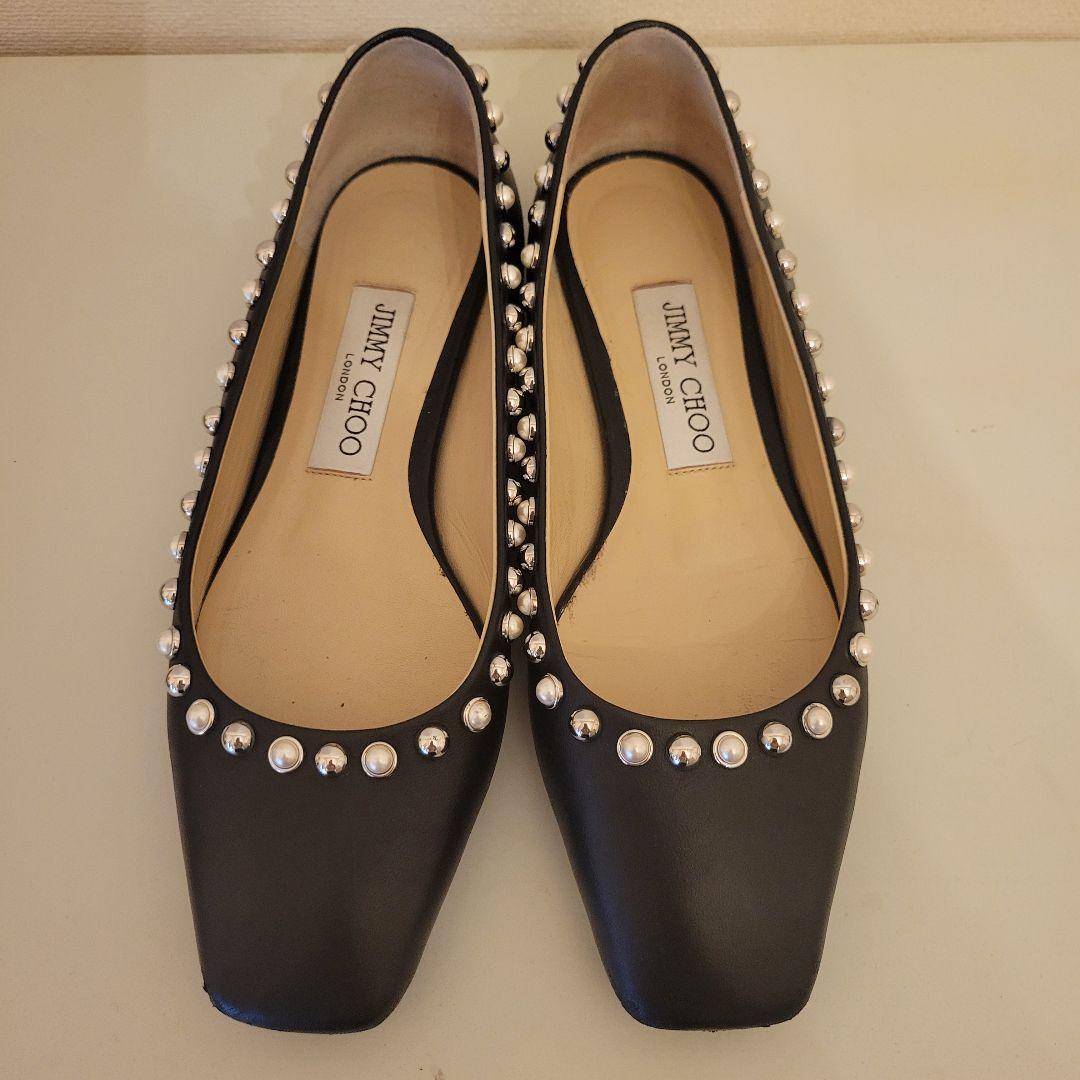 kokoko様JIMMY CHOO ブラック フラットシューズ 35 JIMMY CHOO/ジミー チュウ通販 | フラットシューズ | シューズ