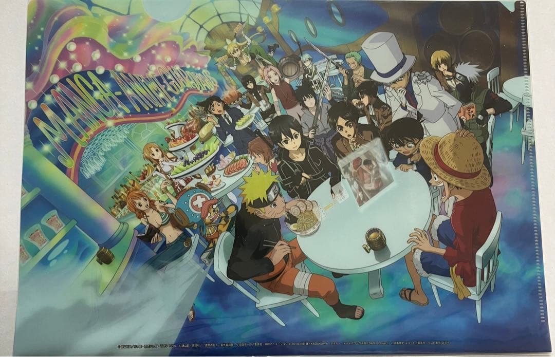 進撃の巨人 名探偵コナン ワンピース NARUTO コラボ クリアファイル