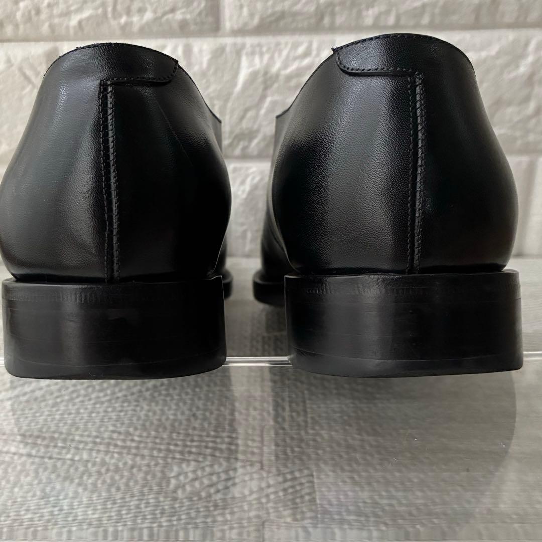 ユナイテッドアローズ 革靴 黒 UK7 シングルモンクストラップ