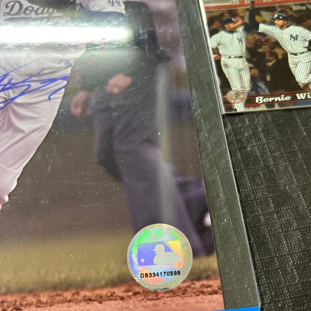 MLB ジェフ ケント 直筆サイン入りフォト ロスアンゼルスドジャース