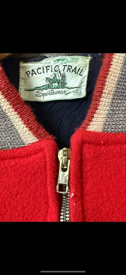 50s 60s PACIFIC TRAIL スタジアムジャケット ウール 短丈 - メルカリ