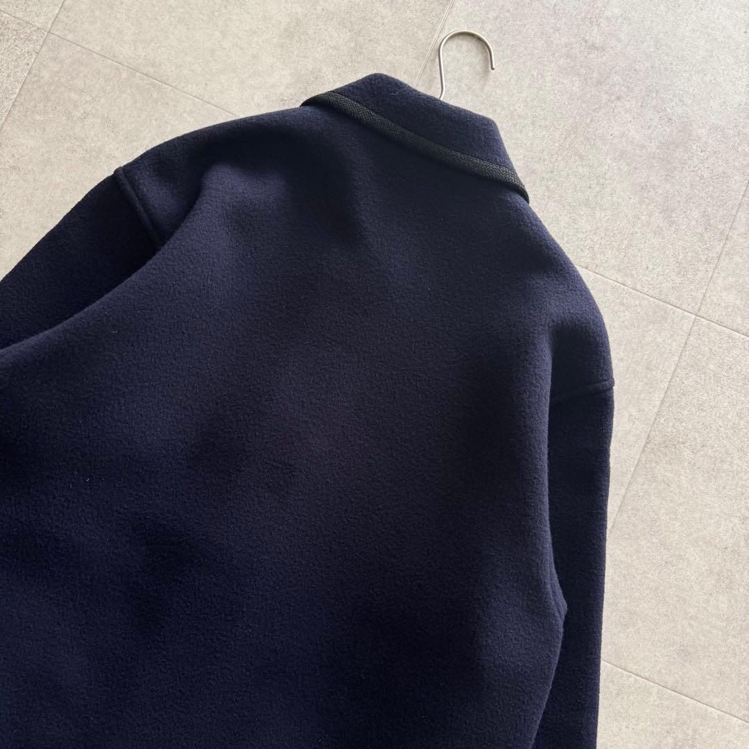 バーバリーズ コート ダブルフェイス ノバチェック カシミヤ混 7 紺 金