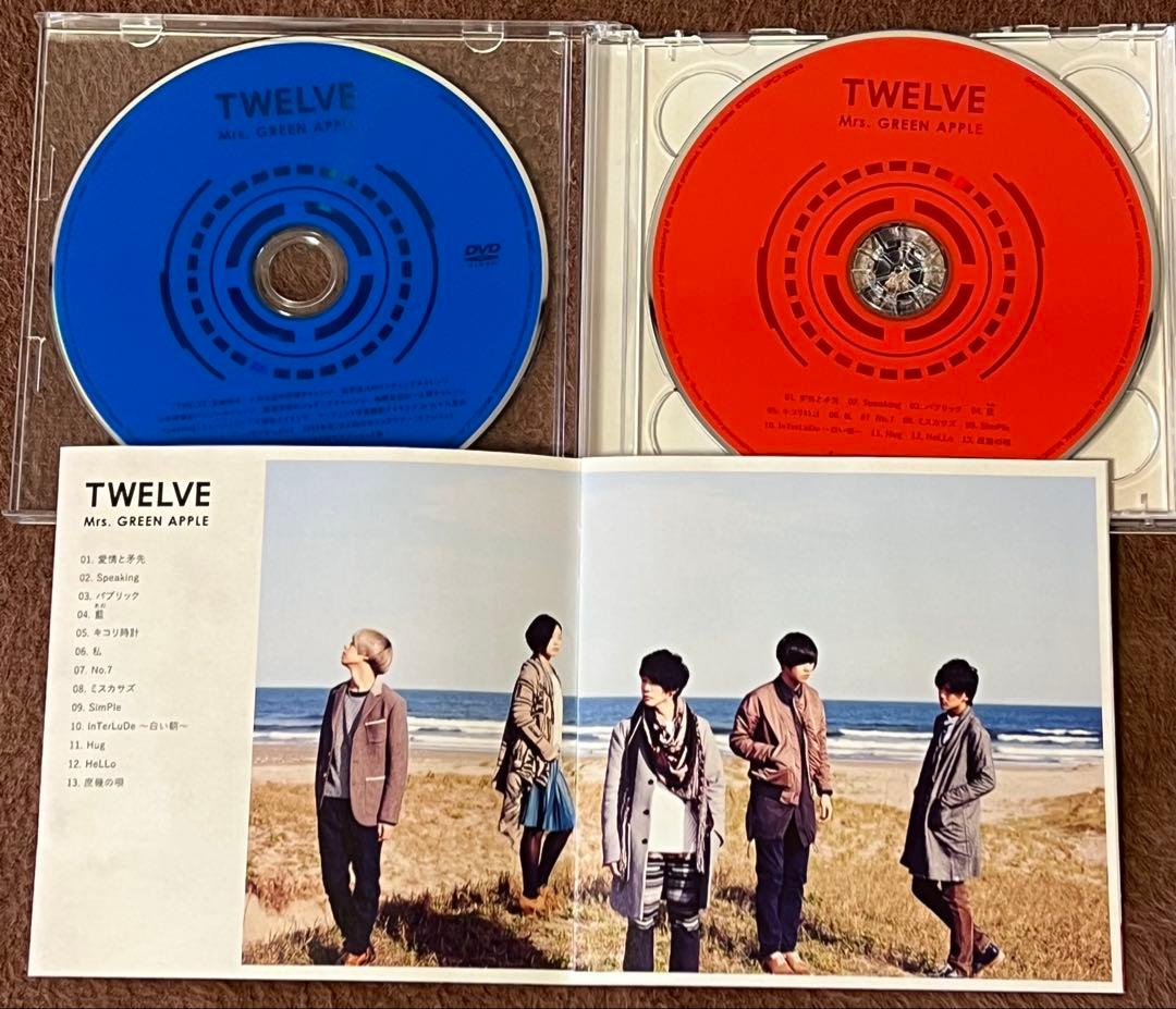 TWELVE (初回限定盤 DVD付)/Mrs. GREEN APPLE - メルカリ