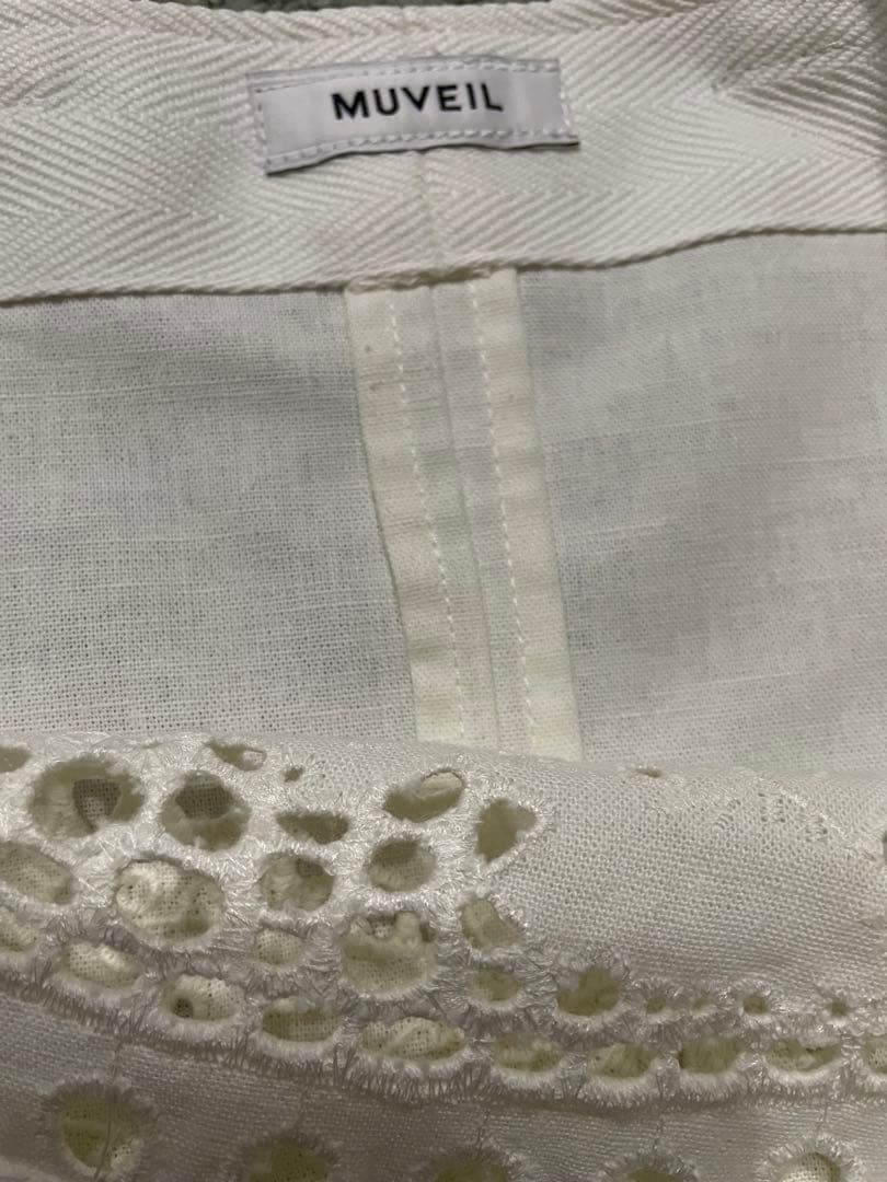 ミューベル MUVEIL窓辺レースバッグ 花 モチーフ A4サイズ フリンジ