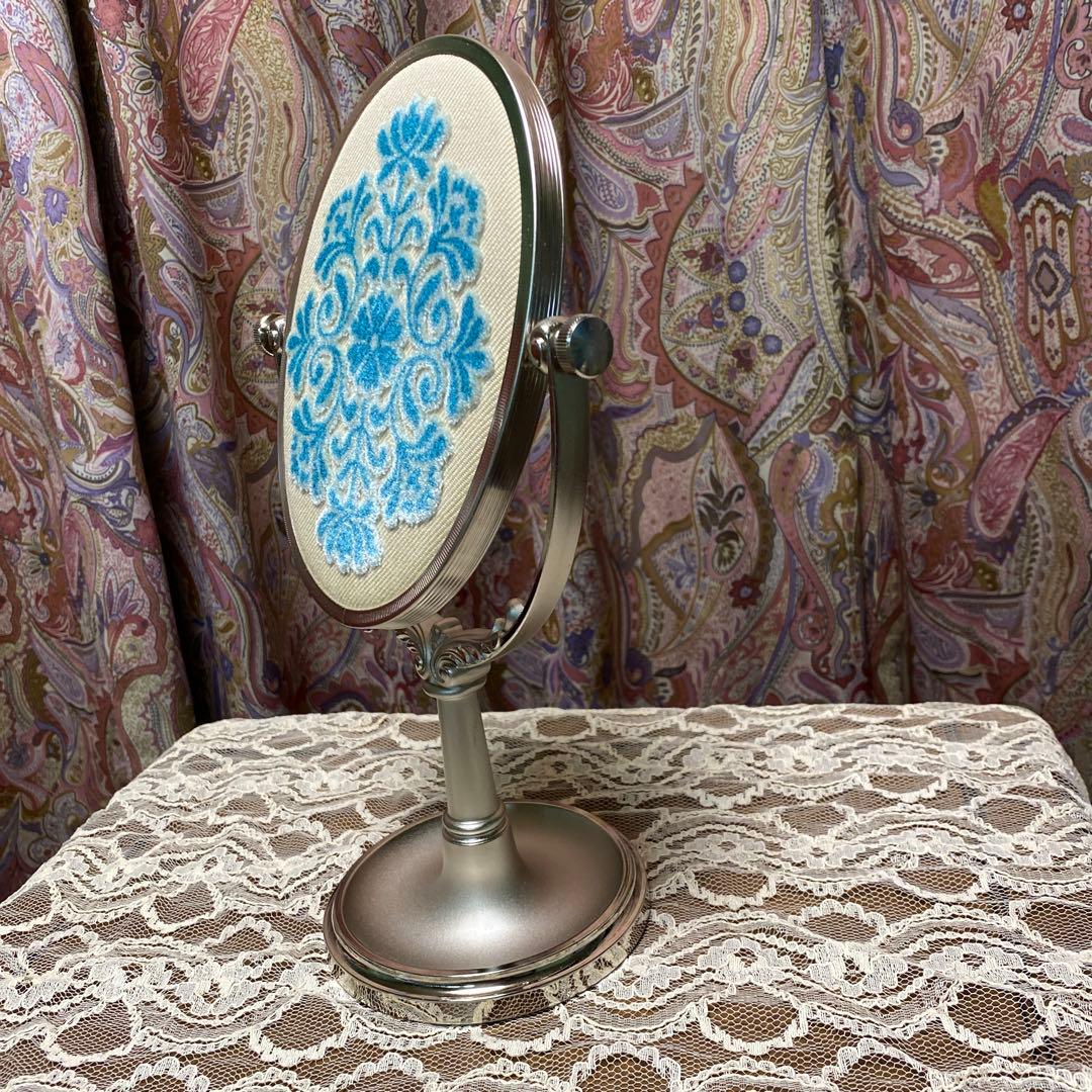 資生堂 スタンドミラー 花椿 SHISEIDO 昭和レトロ 記念品 化粧鏡