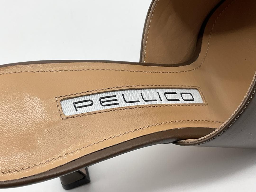 23.5【新品/箱付】PELLICO レザーヒールサンダル A定価59400円 - メルカリ