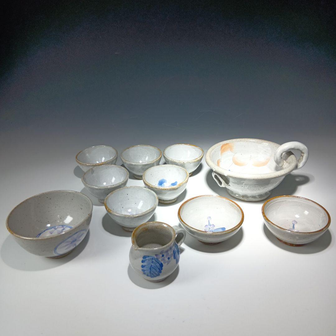 花窯　花田和彦造　湯呑、向付他　11点おまとめ　人気作家　しおり付 花窯 花田和彦造 湯呑、向付他 11点おまとめ 人気作家 しおり