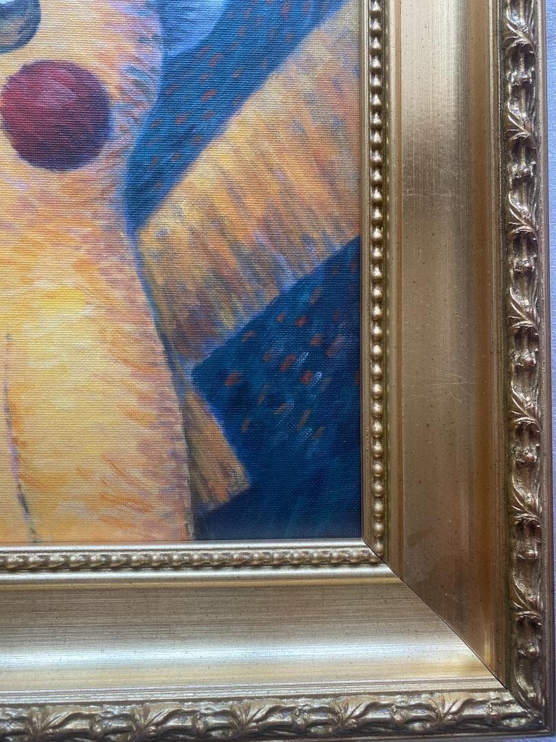 ゴッホピカチュウキャンバスアート金枠Sサイズ45×35cm