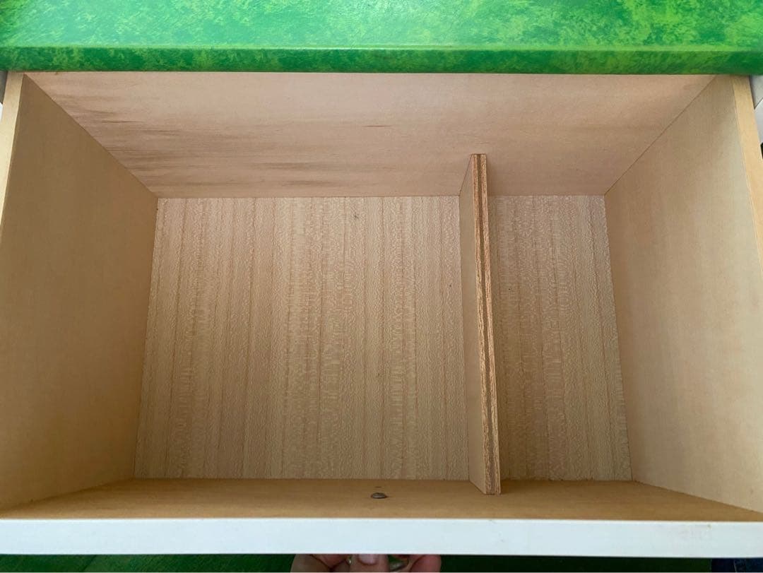 ドレッサー 鏡台 昭和レトロ 当時物 レトロポップ インテリア 緑