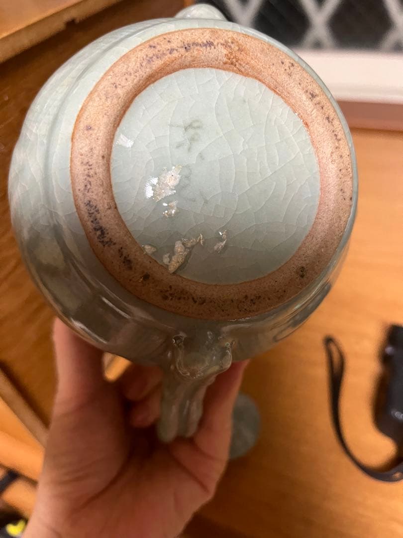 時代高麗青磁 水注 煎茶道具 水差し 青磁置物 アンティーク 工芸品