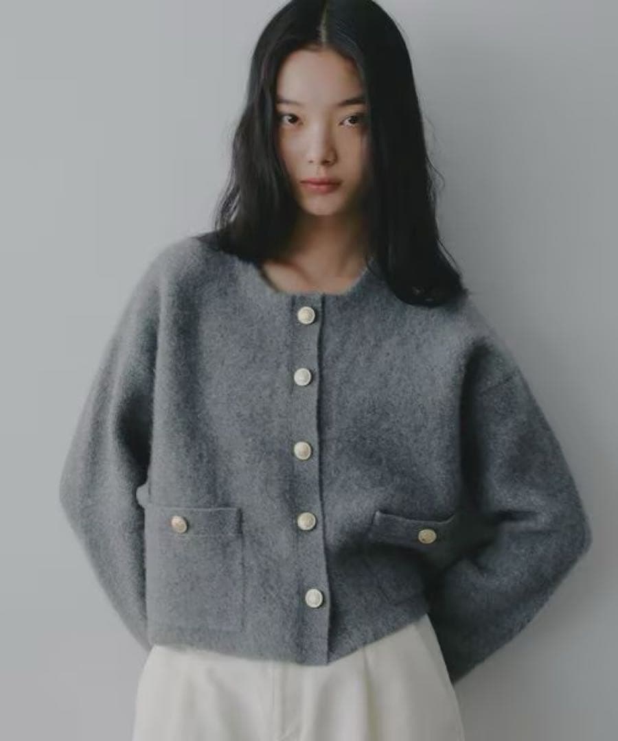 CNラクーンコンキンボタンカーディガン A part by｜CNラクーンコンキンボタンカーディガン | Rakuten Fashion