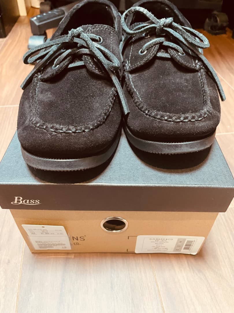 G.H.BASS×green label relaxingスエードデッキシューズ