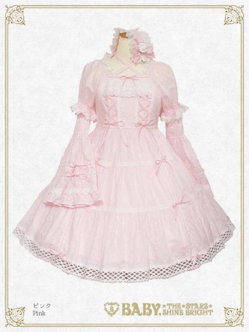 BABY はわせドールワンピース＆ヘッドドレスセット ピンク はわせドールワンピース＆ヘッドドレスセット | BABY, THE STARS SHINE