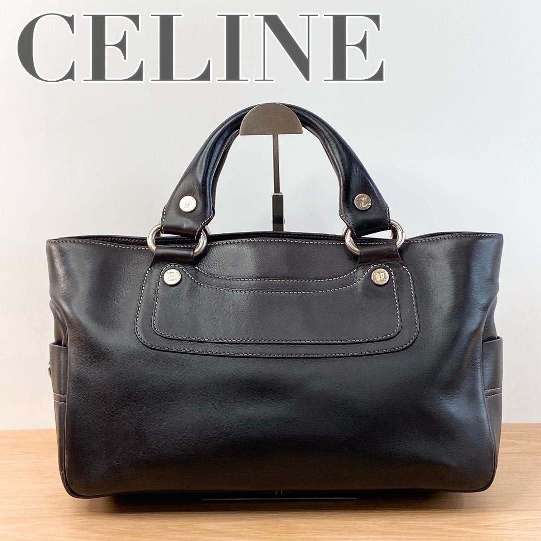 CELINE セリーヌ ブギーバッグ ハンドバッグ カバン 鞄 ダークブラウン CELINE（セリーヌ） ハンドバッグ ブギーバッグ レザー ダークブラウン