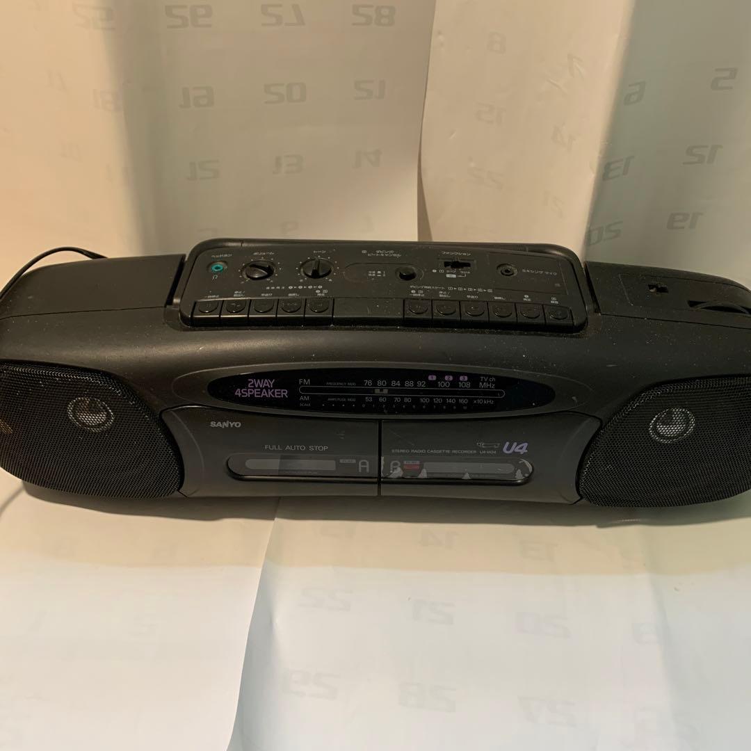 ラジカセ(W)/SANYO U4-W24【ジャンク】 - メルカリ