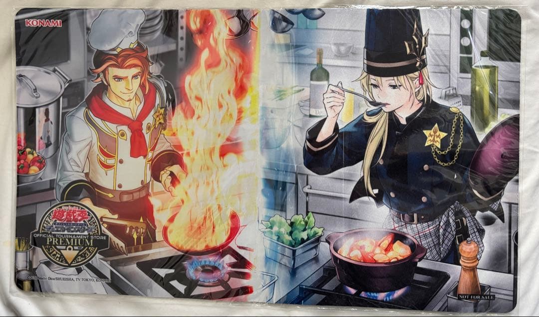 遊戯王 海外 ヌーベルズ プレイマット 新品未開封 魚料理 肉料理
