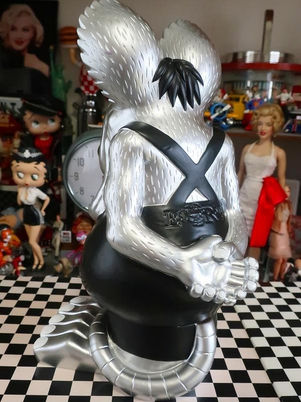 ラットフィンク Rat Fink シルバー 豪華 金運アップ 像 フィギュア