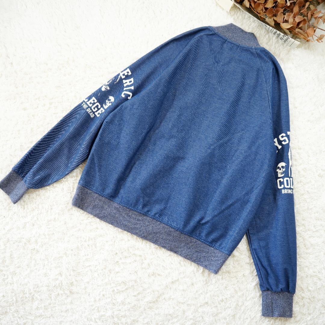 極美品】ヒステリックグラマー ヒスガールコットンスタジャン ブルー