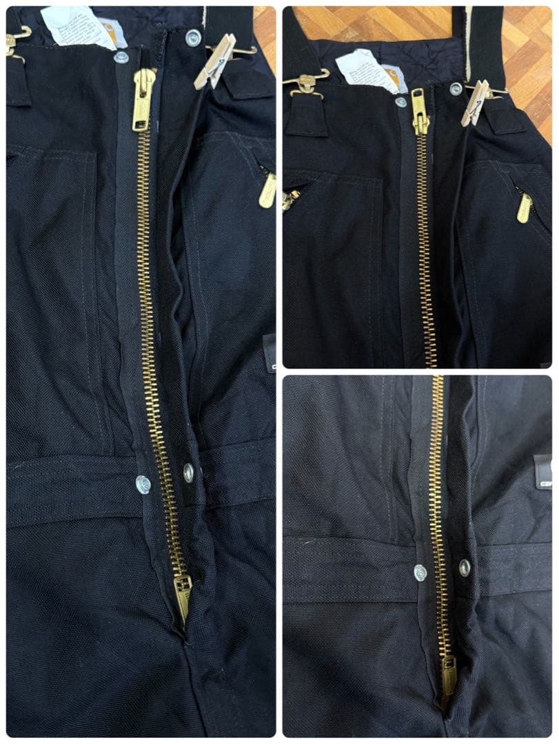 Carhartt カーハート 中綿 つなぎ ビブオーバーオール ブラック S51