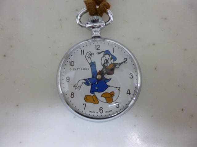 Disney フランス製 ★ O.J.PERRIN 懐中時計 ドナルドダック