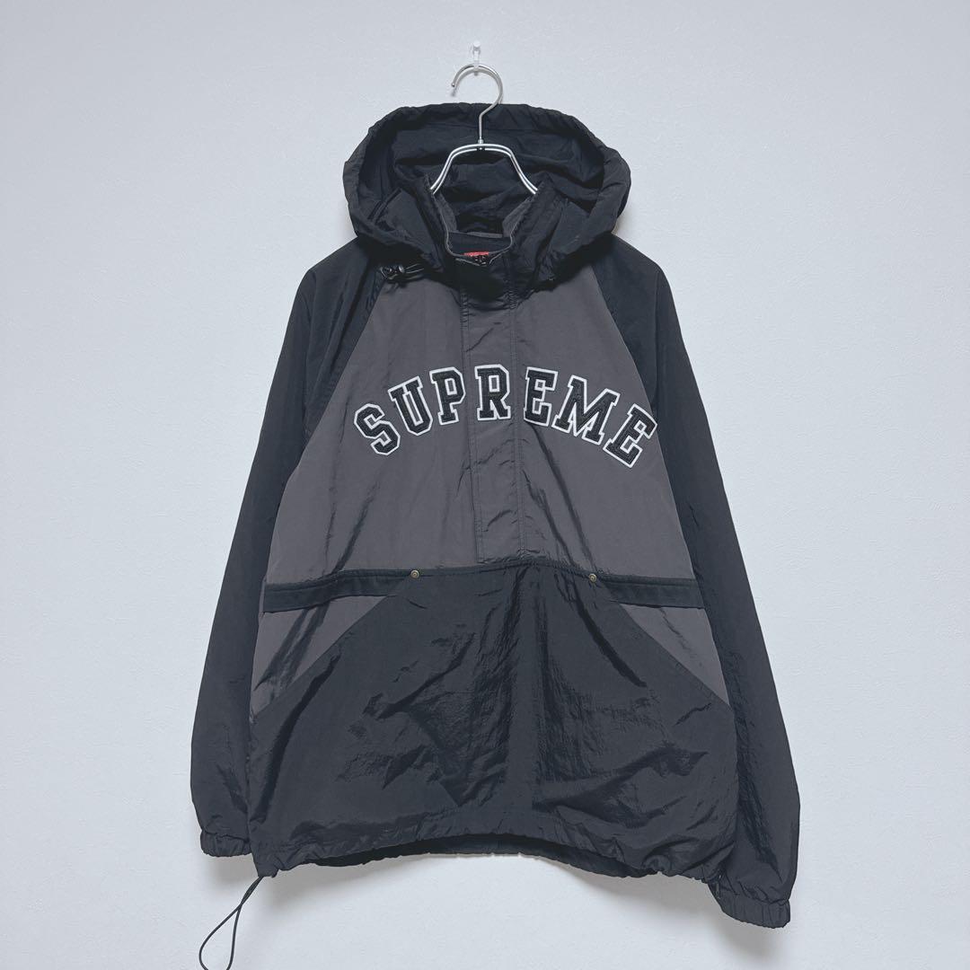 SUPREME アノラックパーカー アーチロゴ ナイロンジャケット ハーフ