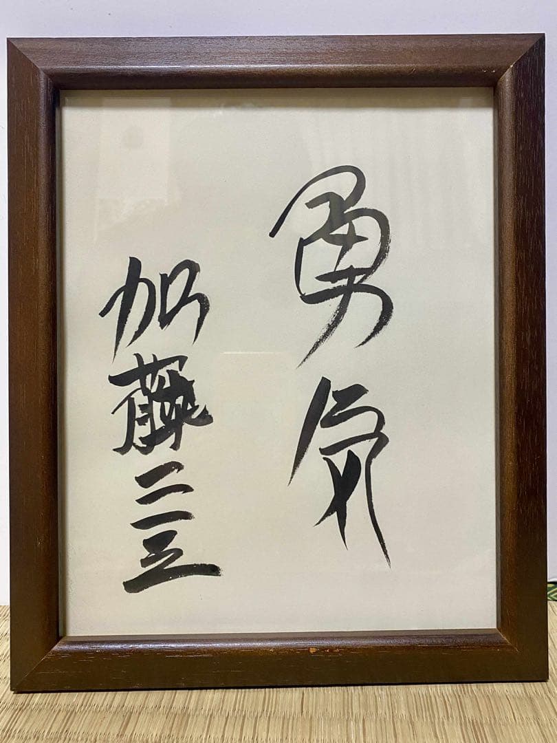加藤一二三 直筆サイン 将棋 プロ棋士 ひふみん レア コレクション