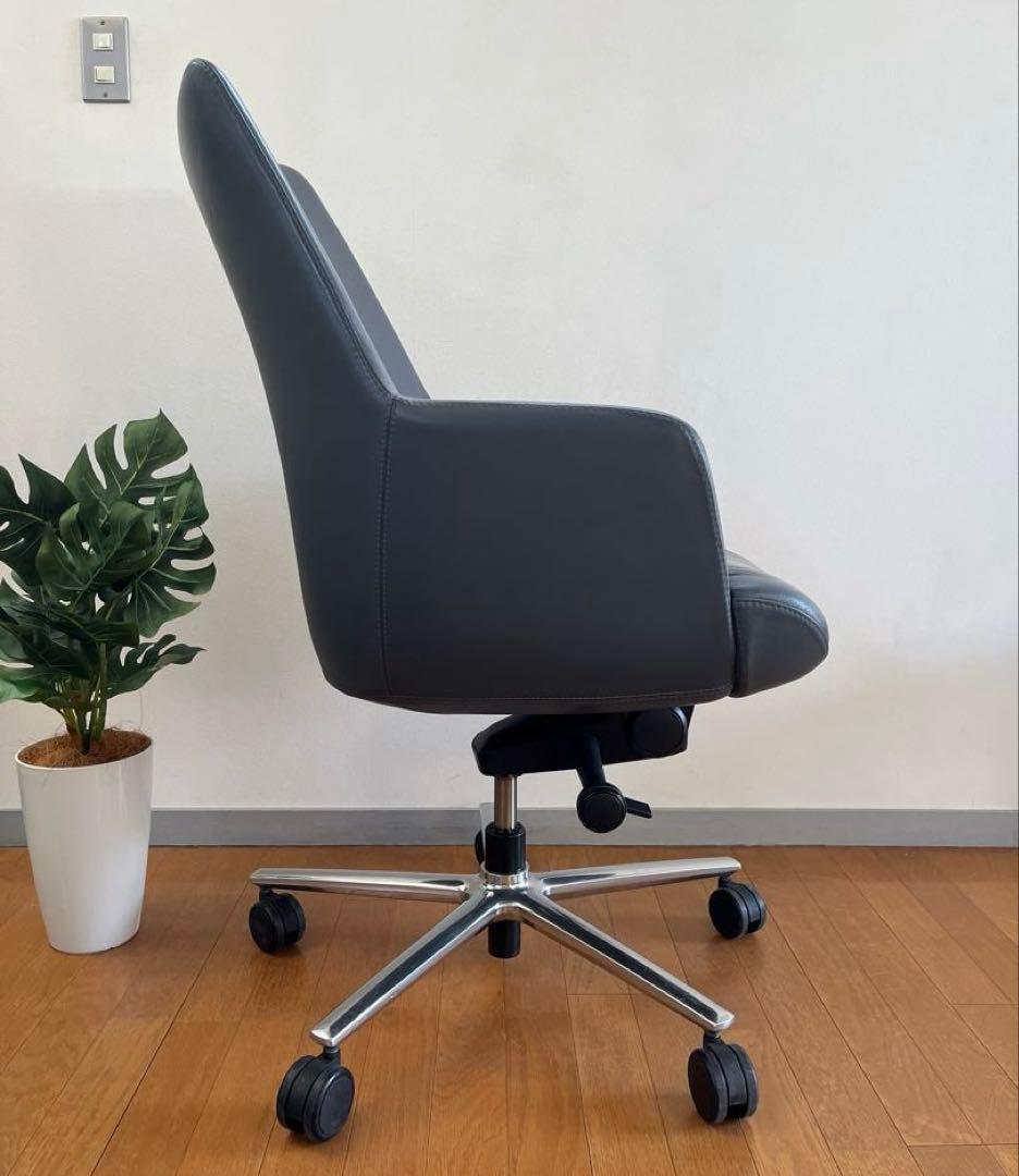 キールハワー CONA 本革デスクチェア 総革 モダン ミッドセンチュリー