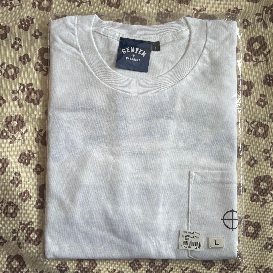Lサイズ❣️ GLAY TERU プロデュースGENTENユニフォーム長袖ホワイト GENTEN.HAKODATE OFFICIAL STORE - GENTEN.HAKODATE OFFICIAL STORE