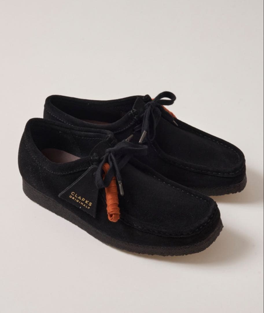 hr様　Clarks Wallabee 黒 モカシン Clarks（クラークス） ワラビー ブーツ メンズ WALLABEE モカシン