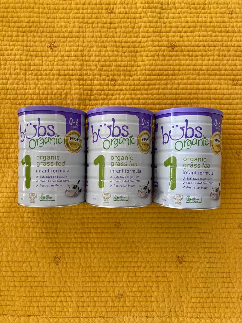 新品未開封】バブズ bubs Organic 粉ミルク 3缶セット 0-6ヶ月 - メルカリ