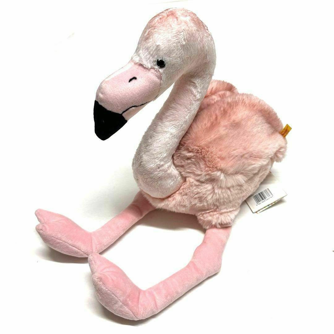 シュタイフ フラミンゴ ピンキー タグ付き 新品 ぬいぐるみ 出産祝い