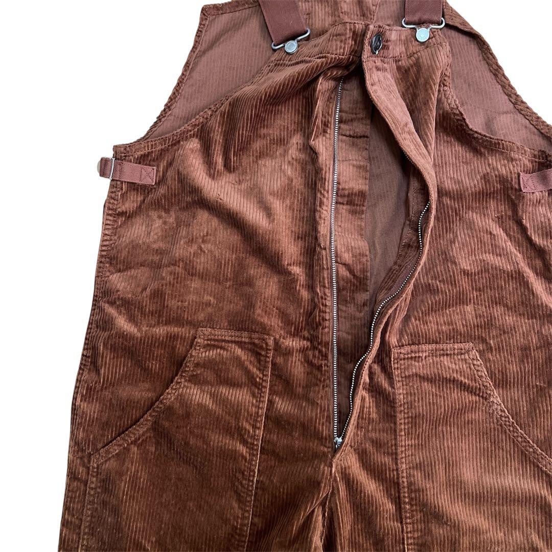 ブラウン コーデュロイ オーバーオール - メルカリ